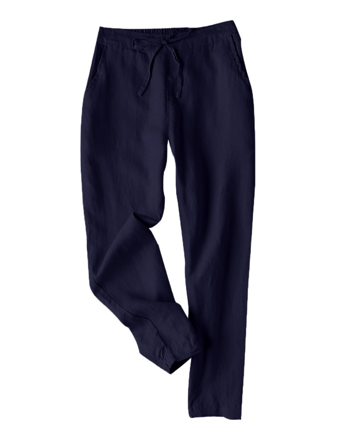 Damen Leichte Chinohose aus atmungsaktivem Leinenmix mit verstellbarem Bund EB