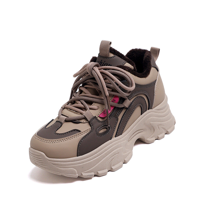 Damen Trendige Schnürschuhe mit Komfortsohle und atmungsaktivem Futter EB