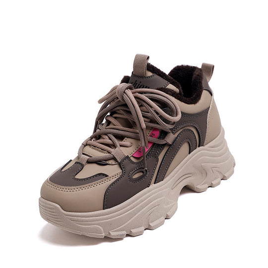 Damen Trendige Schnürschuhe mit Komfortsohle und atmungsaktivem Futter EB