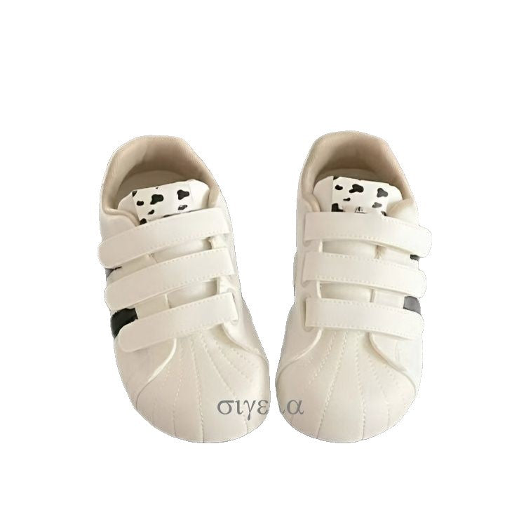 Damen Bequeme Freizeitsneaker mit praktischem Klettverschluss und tierischem Motiv EB