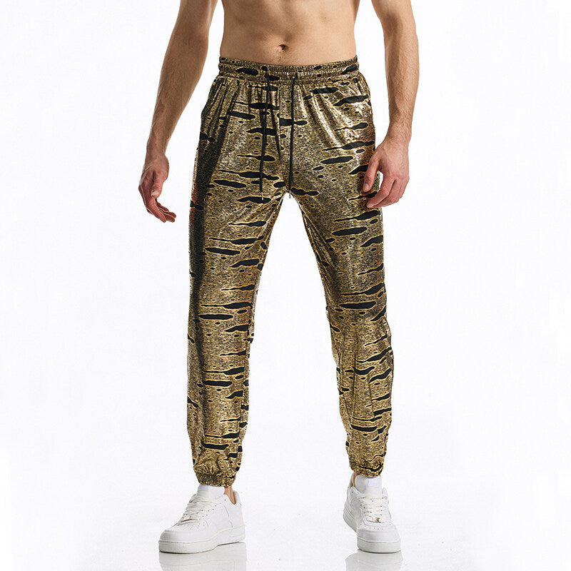 Herren Sportliche Jogginghose mit glänzendem Finish EB