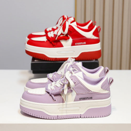 Damen Plattform-Sneaker mit modischem Design und komfortabler Profilsohle EB