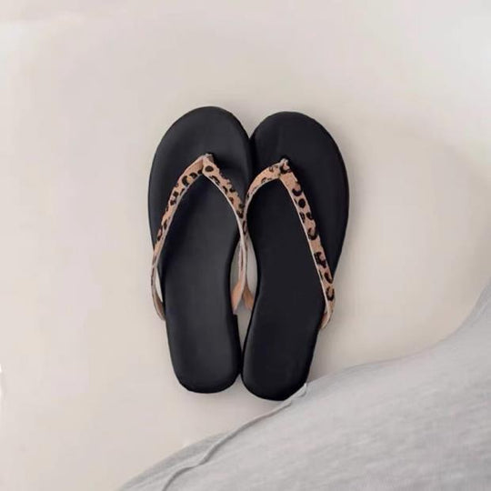 Damen Minimalistische Zehentrenner Sandalen EB