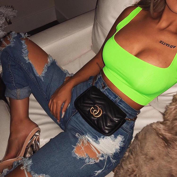 Damen Crop Top mit anschmiegsamem Schnitt EB