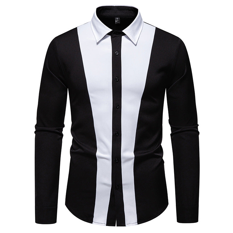 Herren Elegantes Hemd mit farbigen Kontrasteinsätzen EB