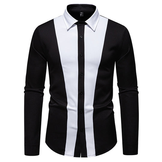 Herren Elegantes Hemd mit farbigen Kontrasteinsätzen EB
