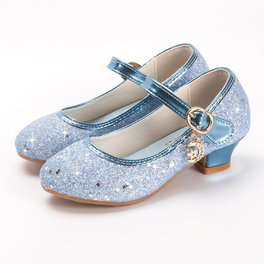 Mädchen Glitzernde Mary Jane Schuhe mit dekorativer Schnalle EB