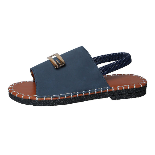 Damen Komfortable Sandalen mit modischem Schnallenverschluss und ergonomischer Fußbettung EB