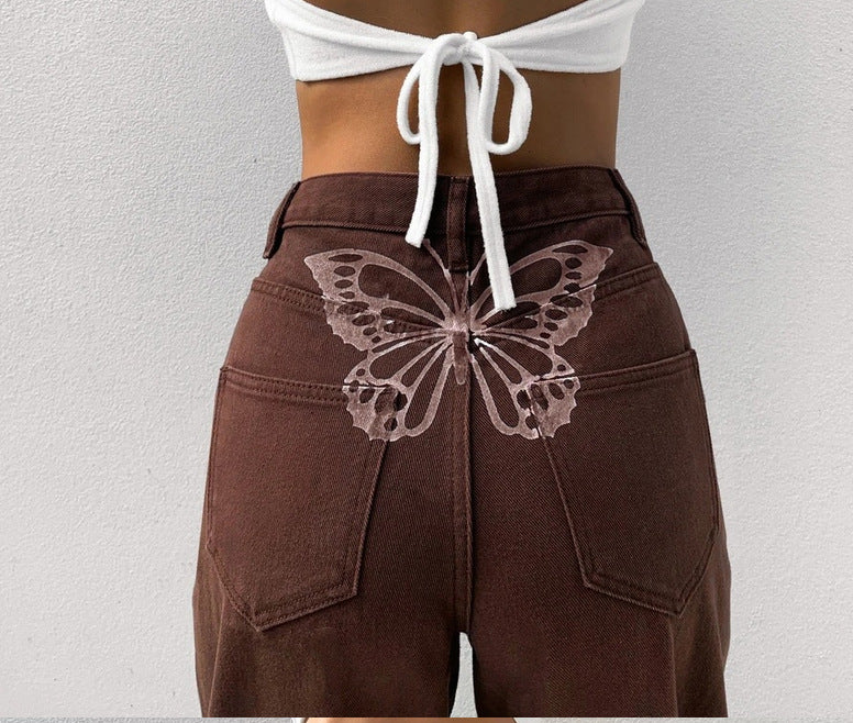 Damen lässige Mom-Jeans EB
