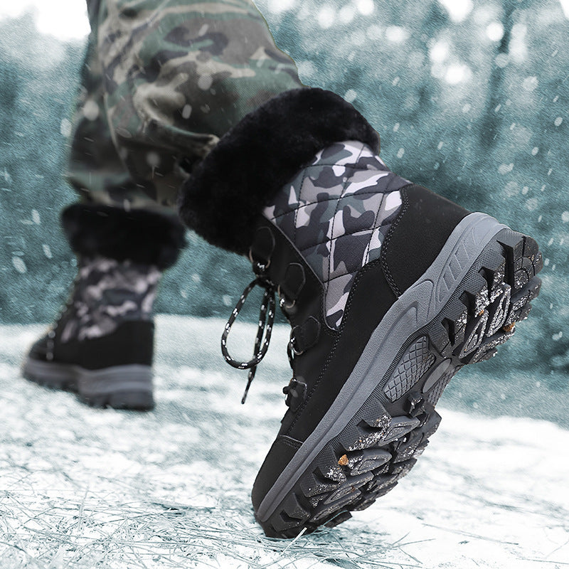 Damen Isolierte Winterstiefel mit warmem Futter und rutschfester Sohle EB