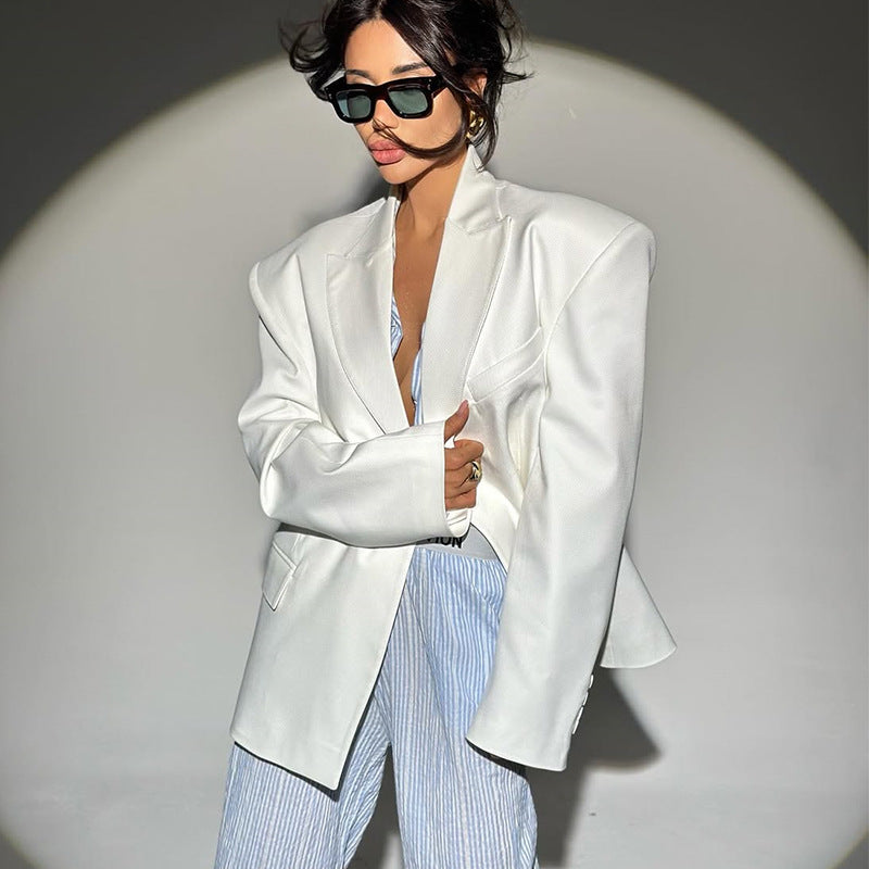 Damen Oversized Blazer mit strukturiertem Schnitt EB