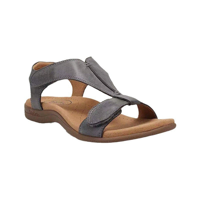 Damen bequeme Fußbett-Sandalen mit ergonomischer Riemen-Bestückung EB