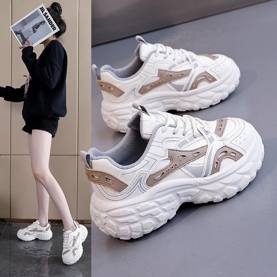 Damen Sportliche Chunky Sneakers mit atmungsaktivem Obermaterial und modernem Design EB