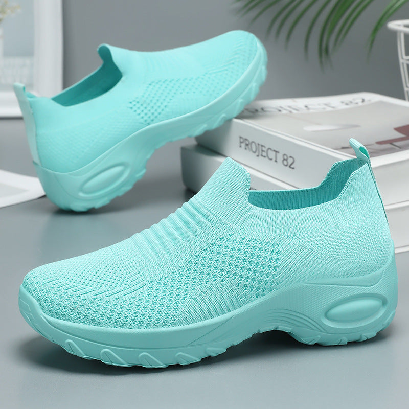 Damen Atmungsaktive Strick-Sneaker mit flexiblem Sohlenkomfort EB