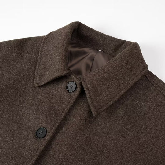 Damen cropped Wolljacke mit modernem Schnitt und praktischen Taschen EB