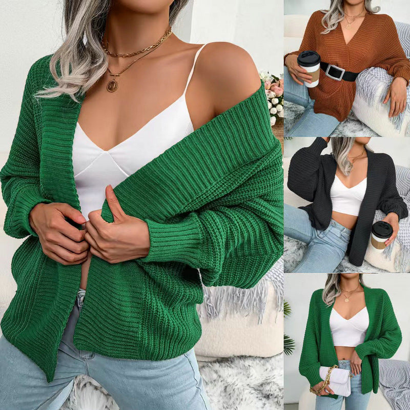 Damen gemütlicher Strickcardigan mit oversized Schnitt EB