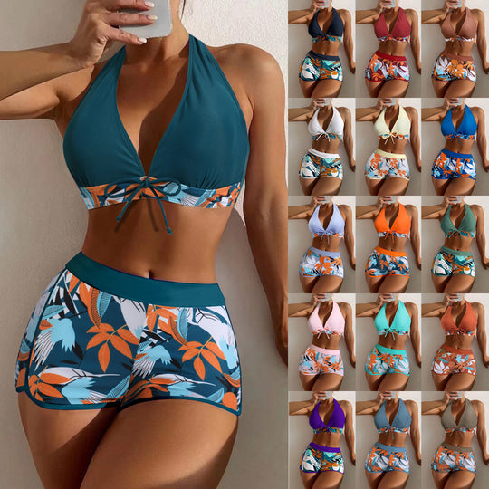 Damen Sportliches Bikini-Set mit verdecktem Bauch EB