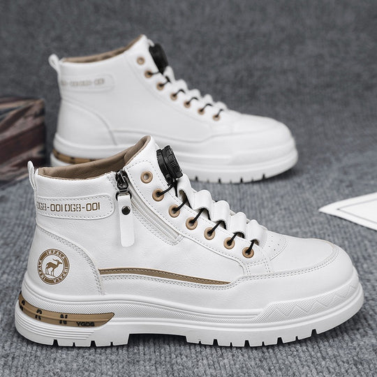 Damen modische High-Top Sneakers mit praktischer Schnellschnürung EB