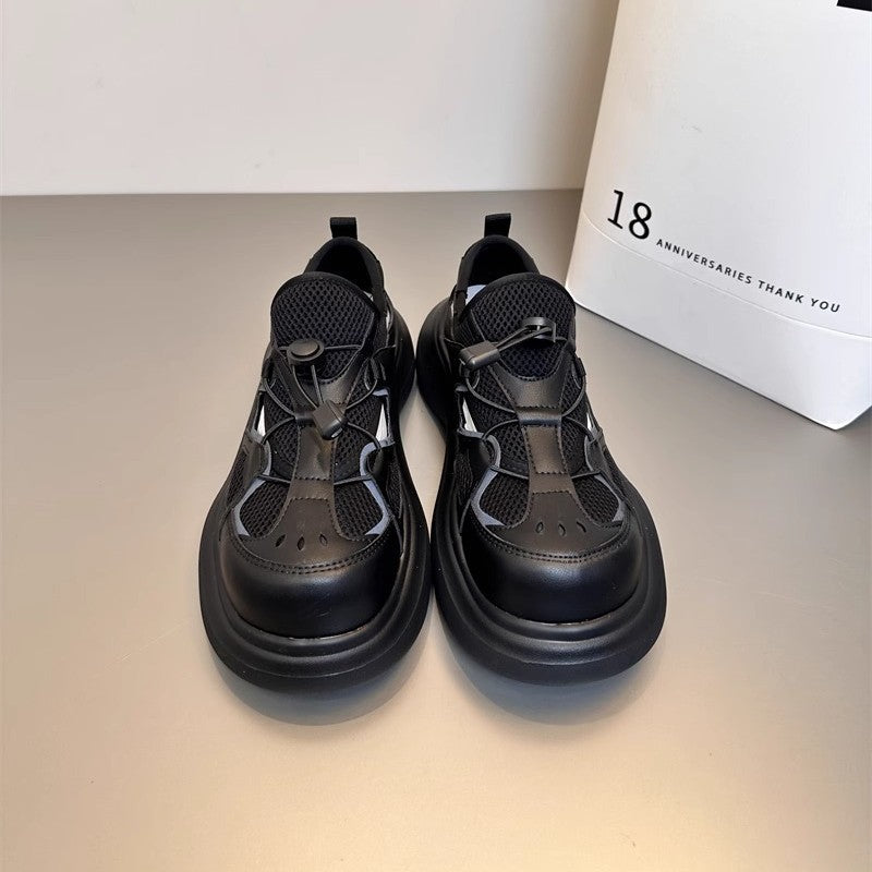 Damen Sportliche Sneakers mit atmungsaktiver Mesh-Oberfläche EB