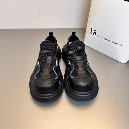 Damen Sportliche Sneakers mit atmungsaktiver Mesh-Oberfläche EB