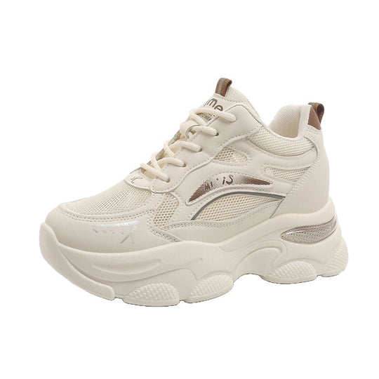 Damen Sportliche Chunky Sneakers mit atmungsaktiver Mesh-Oberfläche und modischem Designschnitt EB