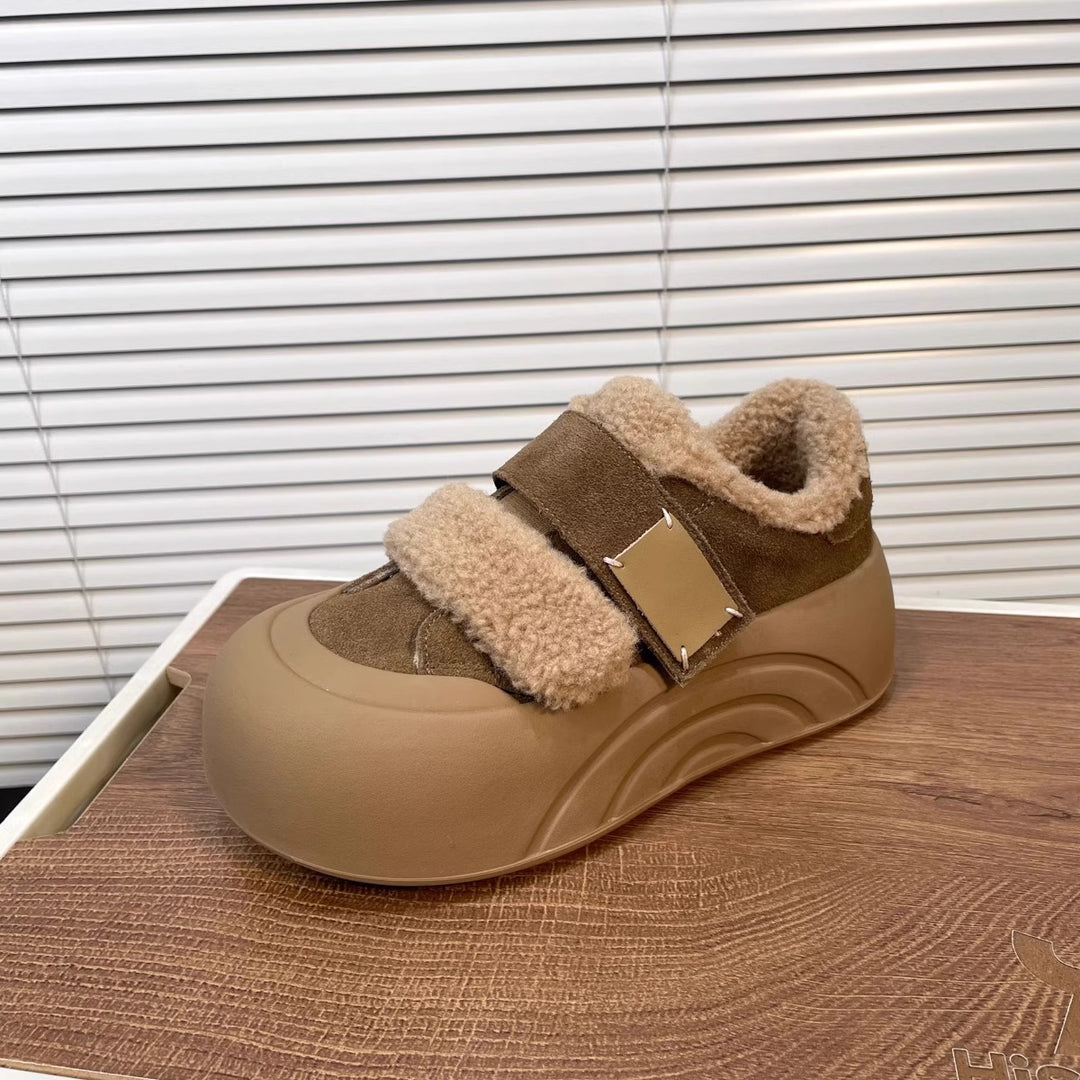 Damen Plüschgefütterte Slip-On Sneakers EB