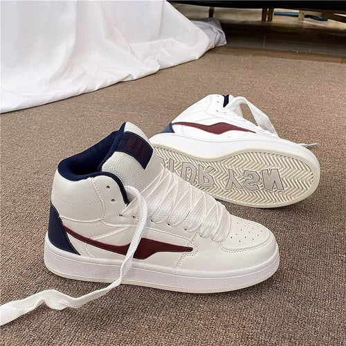 Damen Hochschnitt Sneaker mit atmungsaktiver Obermaterialkombination und sportlichem Design EB