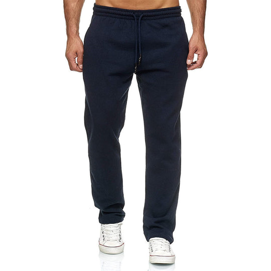 Herren nan gerade geschnittene Jogginghose mit innen angerautem Fleece, hohem Komfortbund und Kordelzug EB