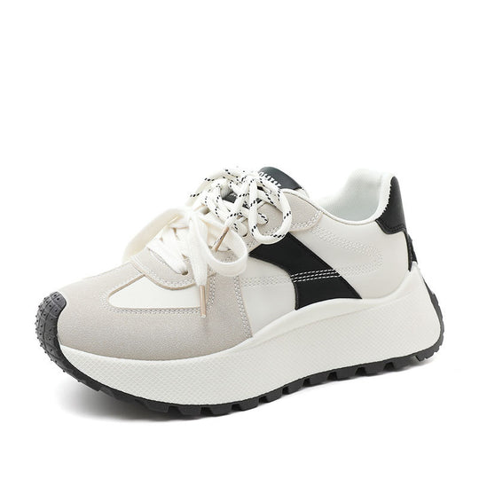Damen Sportliche Plateau Sneakers mit atmungsaktiver Polsterung EB