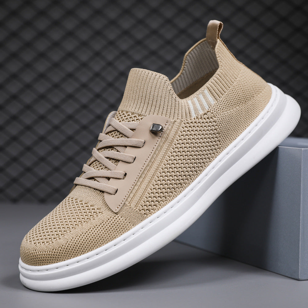 Damen Komfortable Sneaker mit elastischem Gewebemuster und atmungsaktiver Konstruktion EB