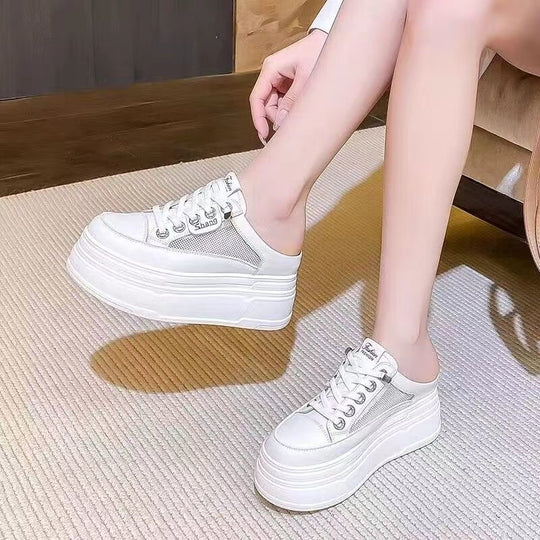 Damen Plateausneaker mit Mesh-Einsätzen EB
