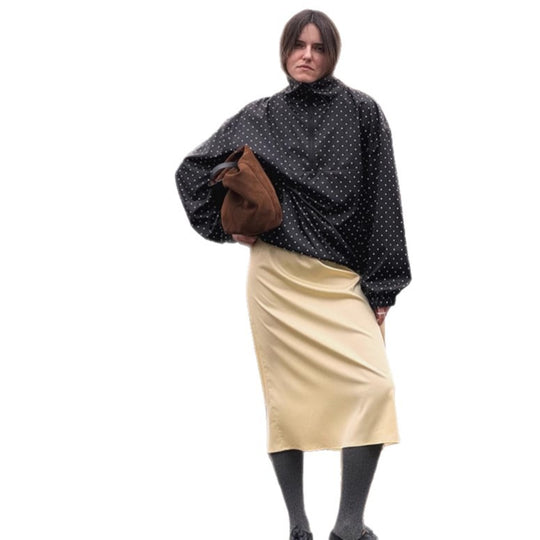 Damen Oversized Regenjacke mit Punkten EB
