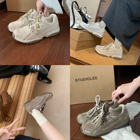 Damen hochentwickelte Sport-Sneaker mit atmungsaktiver Mesh-Oberfläche und dämpfender Sohle EB