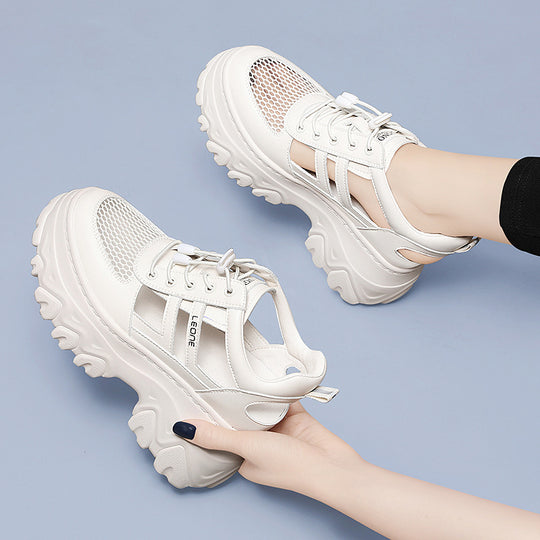 Damen trendige Plateau-Sneaker EB