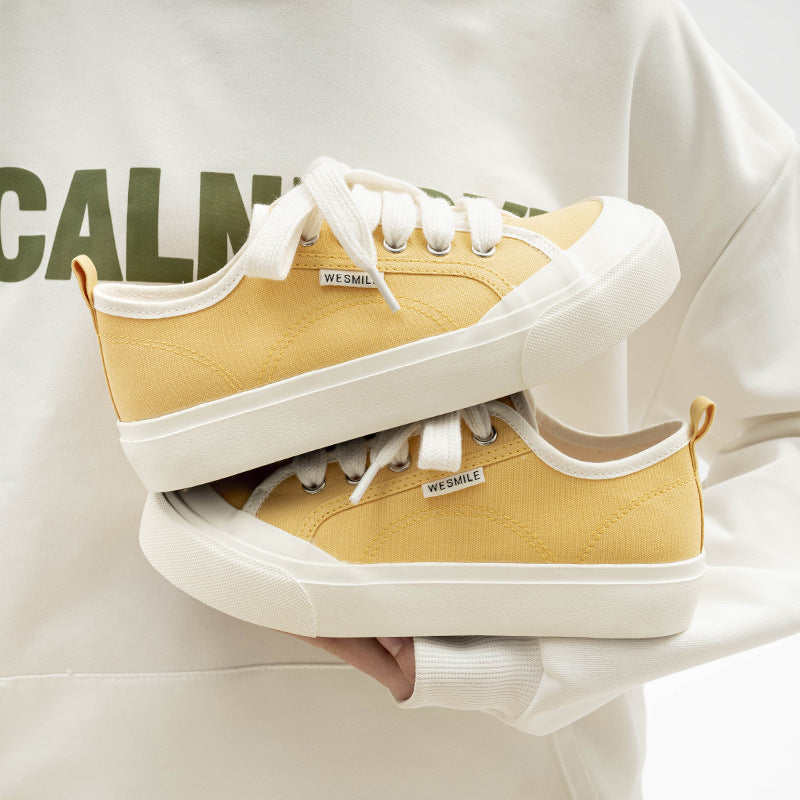Damen Sneakers aus strapazierfähigem Canvas-Material mit rutschfester Gummisohle EB