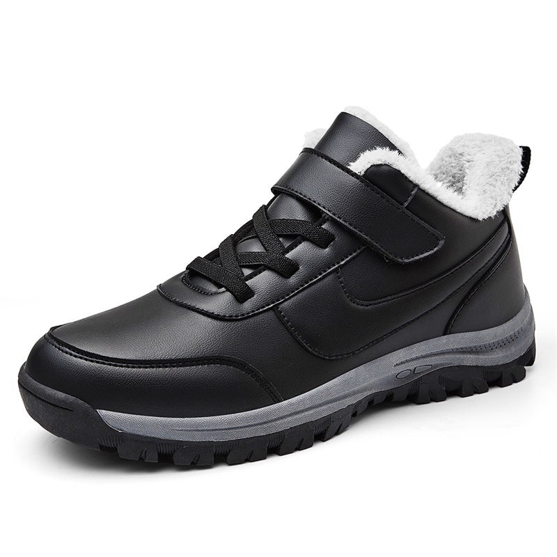 Damen Warmgefütterte Winterstiefel mit rutschfester Sohle und verstellbarem Klettverschluss EB
