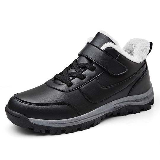 Damen Warmgefütterte Winterstiefel mit rutschfester Sohle und verstellbarem Klettverschluss EB