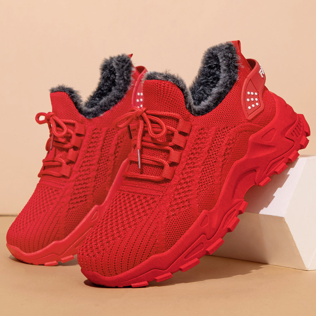 Damen Sportliche Komfort Sneaker mit kuscheligem Innenfutter EB