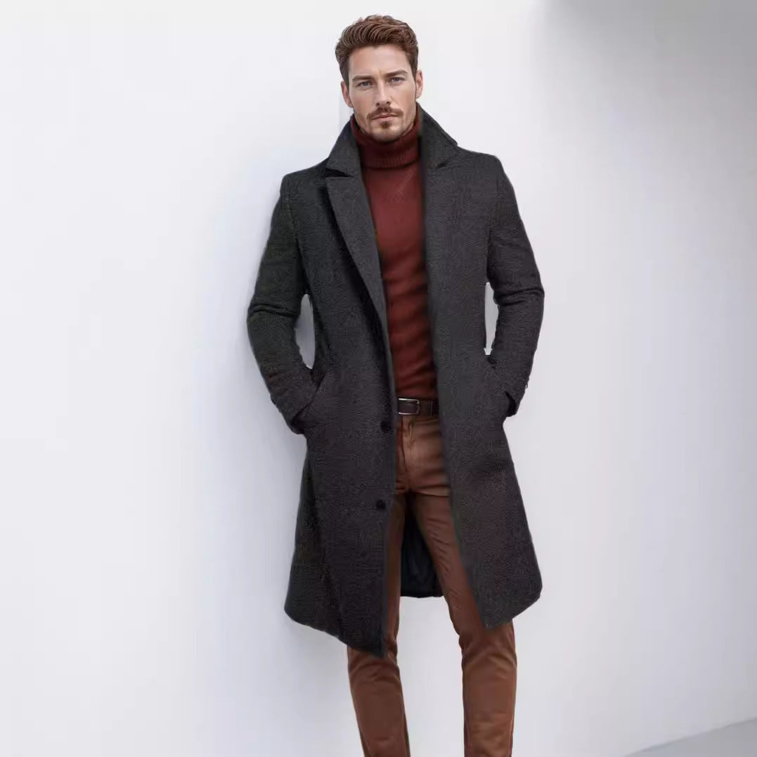 Herren eleganter und warmer Übermantel EB