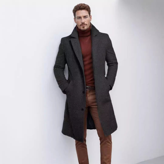 Herren eleganter und warmer Übermantel EB