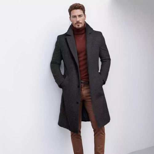 Herren eleganter und warmer Übermantel EB