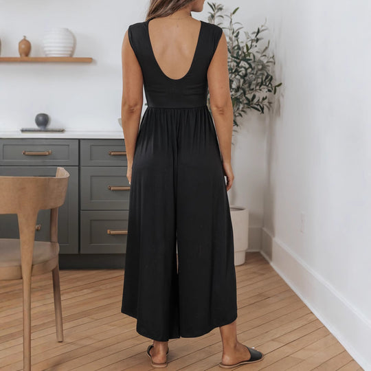 Damen Elegantes Maxikleid mit fließendem Schnitt EB