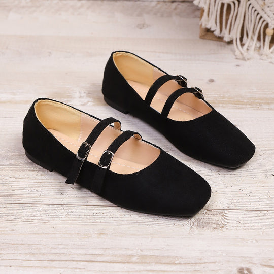 Damen Ballerinas mit verstellbarem Riemendesign und bequemer Sohle EB