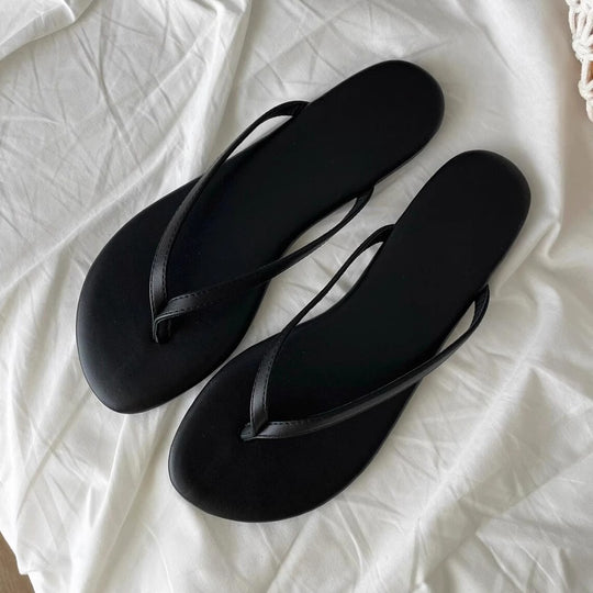 Damen komfortable Zehentrenner-Sandalen mit orthopädischem Fußbett und rutschfester Sohle EB