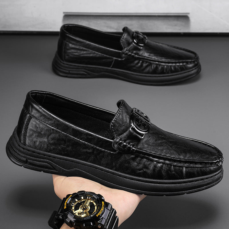 Herren elegante Mokassins mit modischem Design und hochwertigem Lederoberteil EB