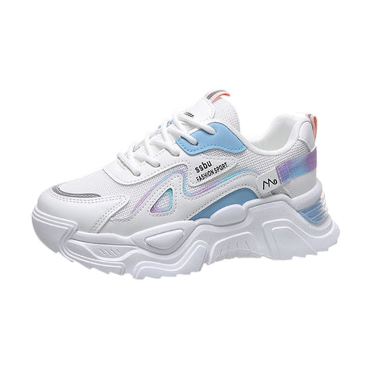 Damen Sportliche Sneakers mit atmungsaktivem Obermaterial und gepolsterter Sohle EB