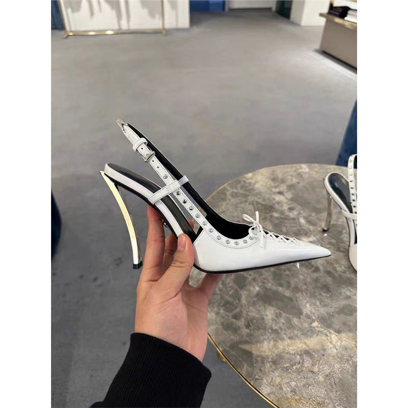 Damen elegante Slingback High Heel Pumps EB