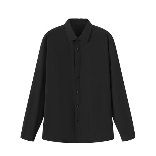 Damen elegantes Langarmhemd aus hochwertigem Stoff mit schmalem Schnitt EB