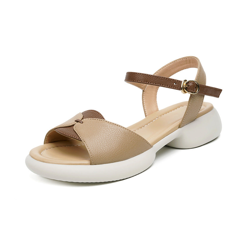 Damen Elegante Sandalen mit modischem Riemen und bequemer Sohle EB