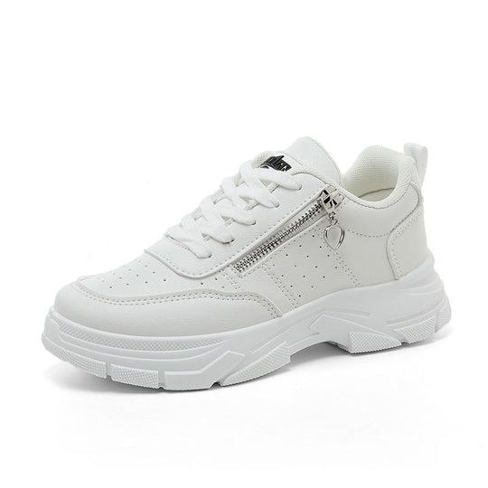 Damen Sportliche Sneaker mit trendiger Reißverschluss-Applikation und komfortabler Sohle EB
